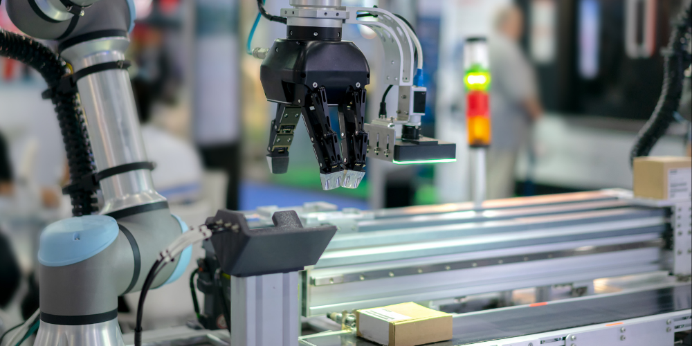Machine vision enable robotic arm for industrial automation industry 4.0