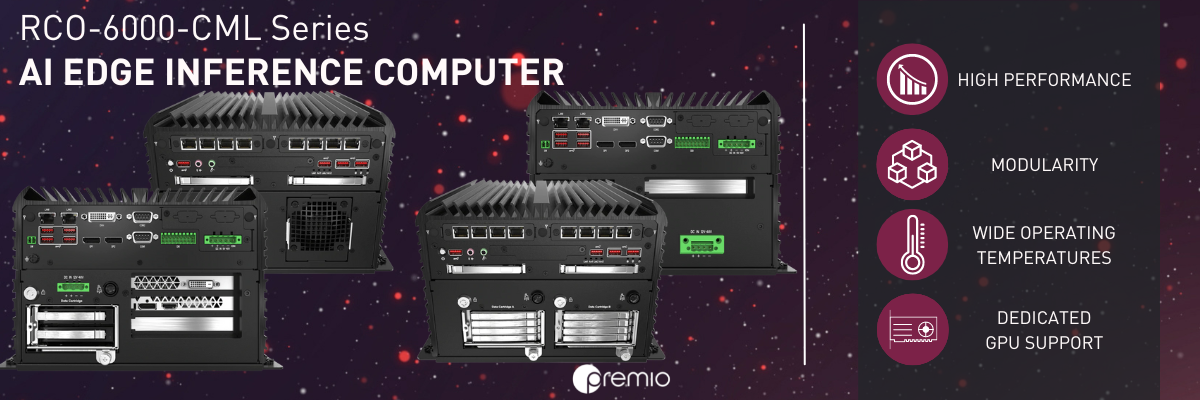 RCO-6000-CML AI Edge Inference Computer with 10th Gen Intel Core/Xeon Processor