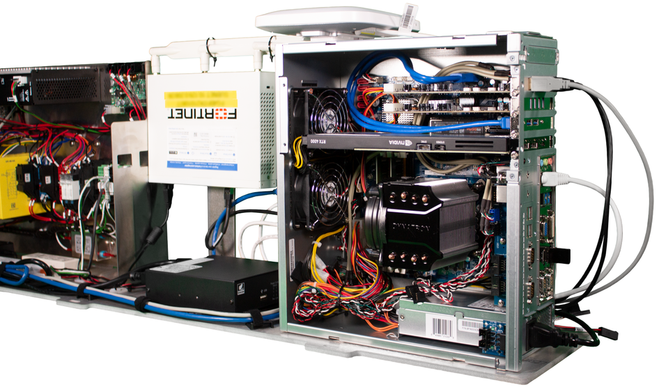 Premio KCO-3000-CFL with NVIDIA RTX A4000 driving AI-enabled Robotic Fry Cook Application