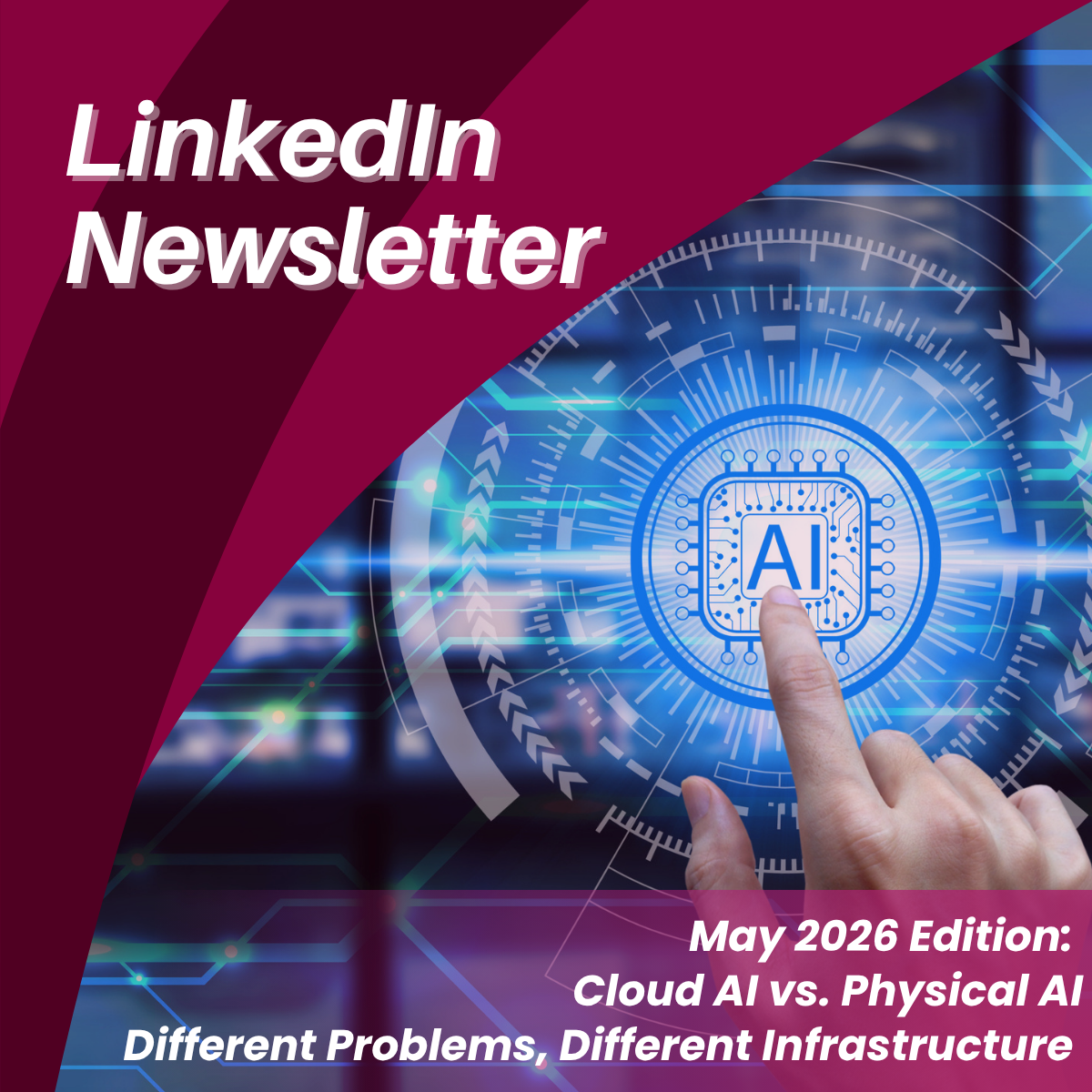 Cloud AI vs. Physical AI: Different Problems, Different Infrastructure