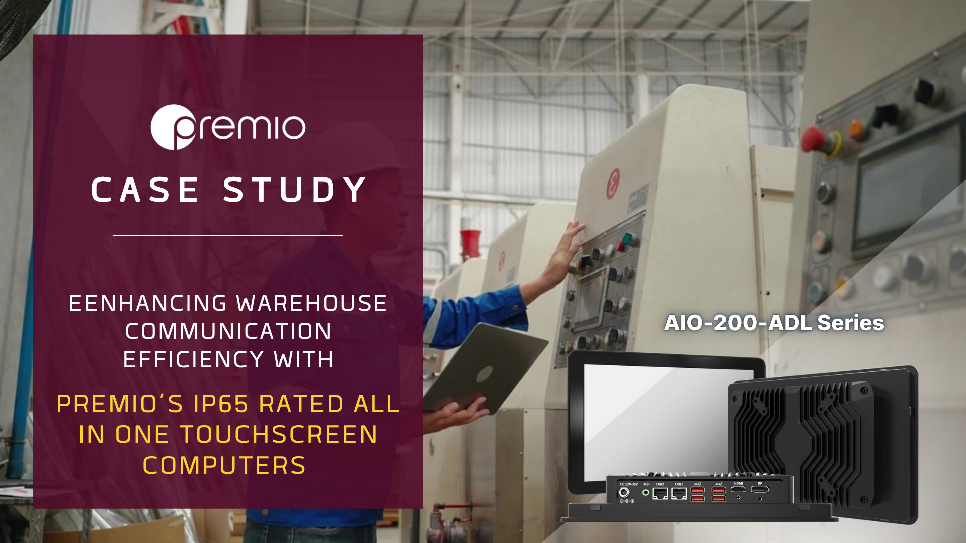 Enhancing Warehouse Communication Efficiency with IP65 Rated All In One Touchscreen Computers