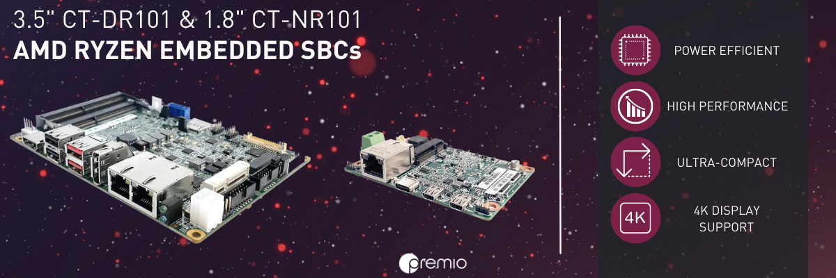 AMD Ryzen Embedded SBC CT-DR101 CT-NR101