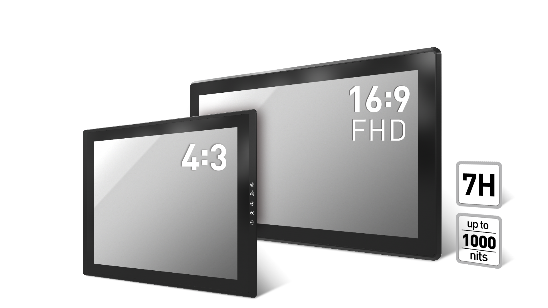 industrial-panel-PC-ratio-4:3-16:9-FHD-7H-1000-nits