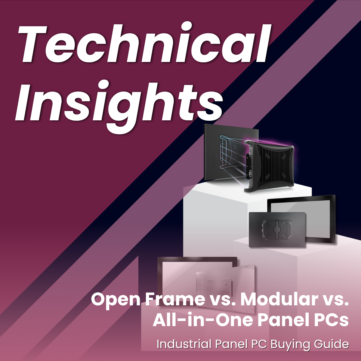 Industrial Panel PC Buying Guide: Open Frame vs. Modular vs. All-in-One Panel PCs