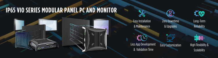 Modular Industrial HMI Panel PCs and Touch Monitor