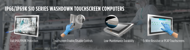 IP66-69K Washdown Touchscreen Computer