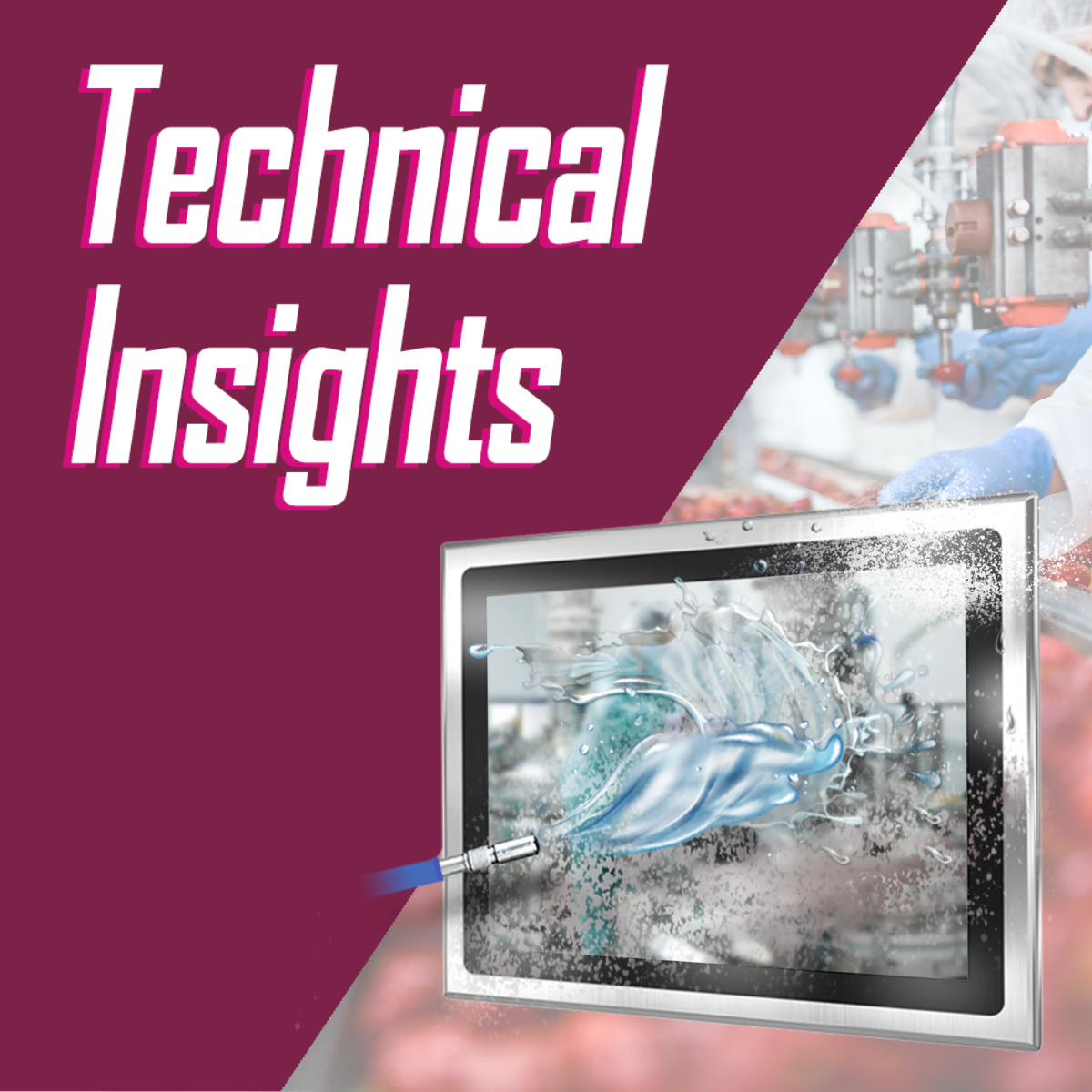 IP69K Panel PC | Waterproof Stainless-Steel Touchscreen Display