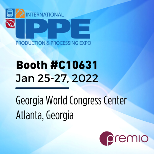 Join Premio At IPPE 2022 Jan 25-27, 2022, Booth #C10631