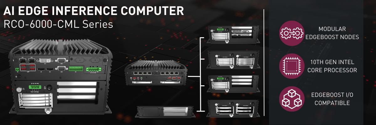 RCO-6000-CML Rugged Edge AI & AI Edge Inference Computer with 10th Gen Intel Core Processor
