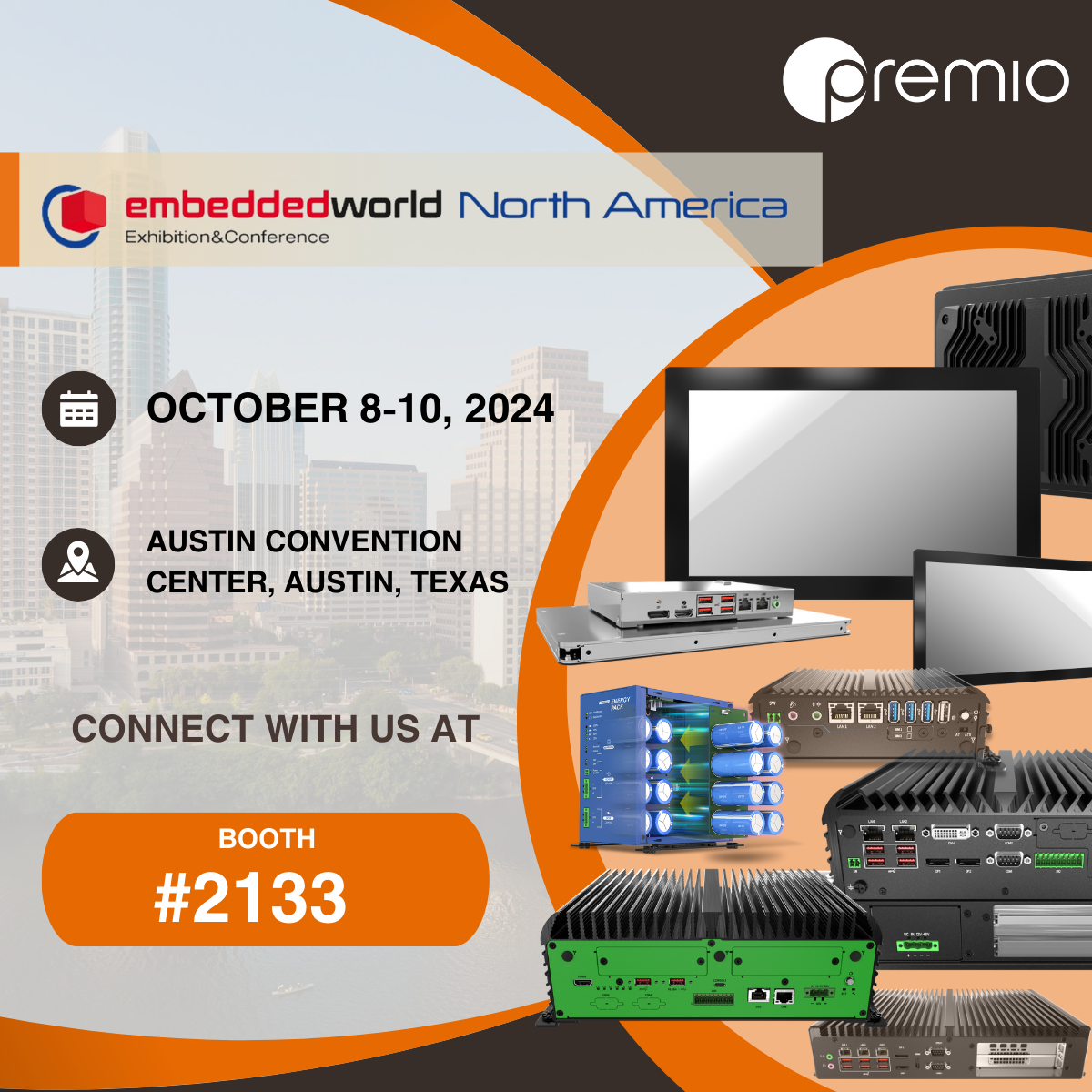 Meet Premio At Embedded World North America | Booth #2133