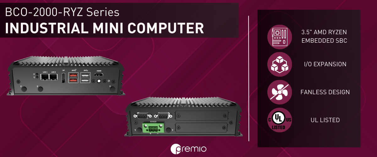 BCO-2000-RYZ Fanless Mini Computer