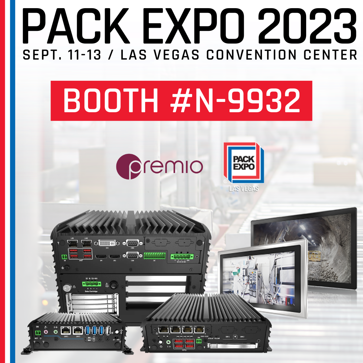 Visit Premio at Pack Expo 2023 | Booth N-9932 | Sept. 11-13 | Las Vegas Convention Center