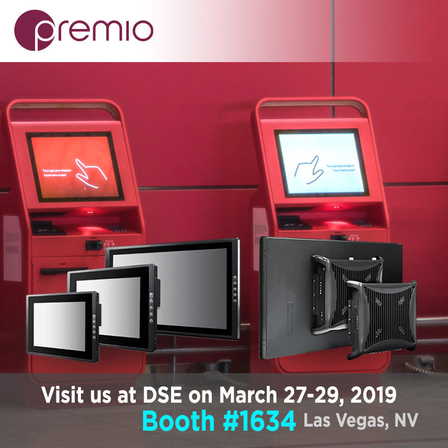 Premio Panel PCs and Industrial Displays at Digital Signage Expo 2019