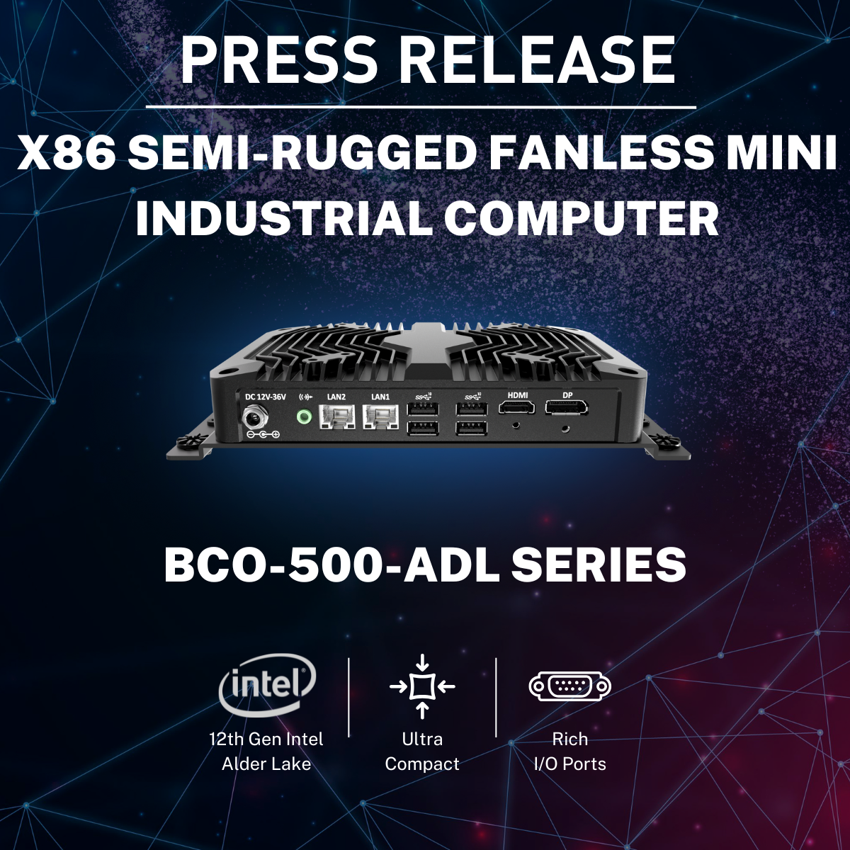 Premio Adds New Fanless Mini Computer to Its Lineup of x86 Semi-Rugged Industrial Computers