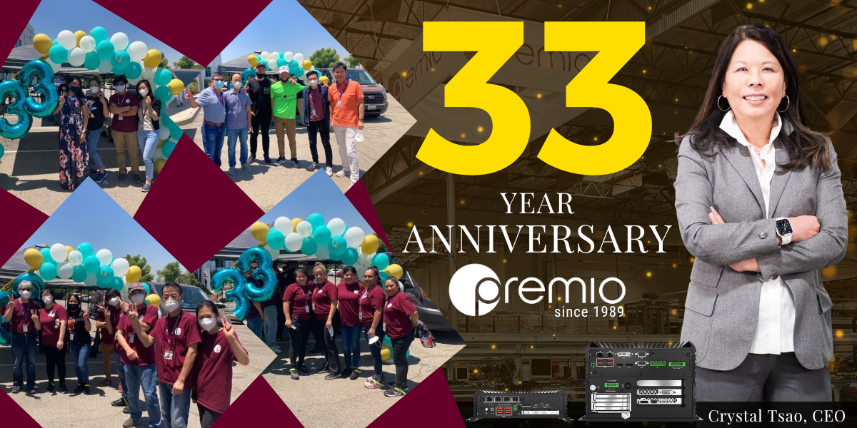 33 Year Anniversary Premio Header banner