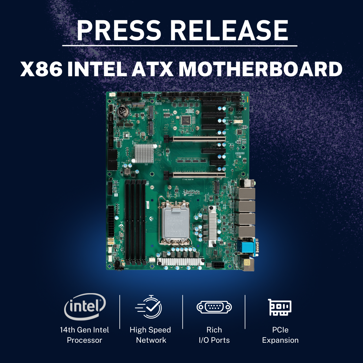Premio Expands its Industrial Motherboard Portfolio with new x86 Intel ATX Motherboard