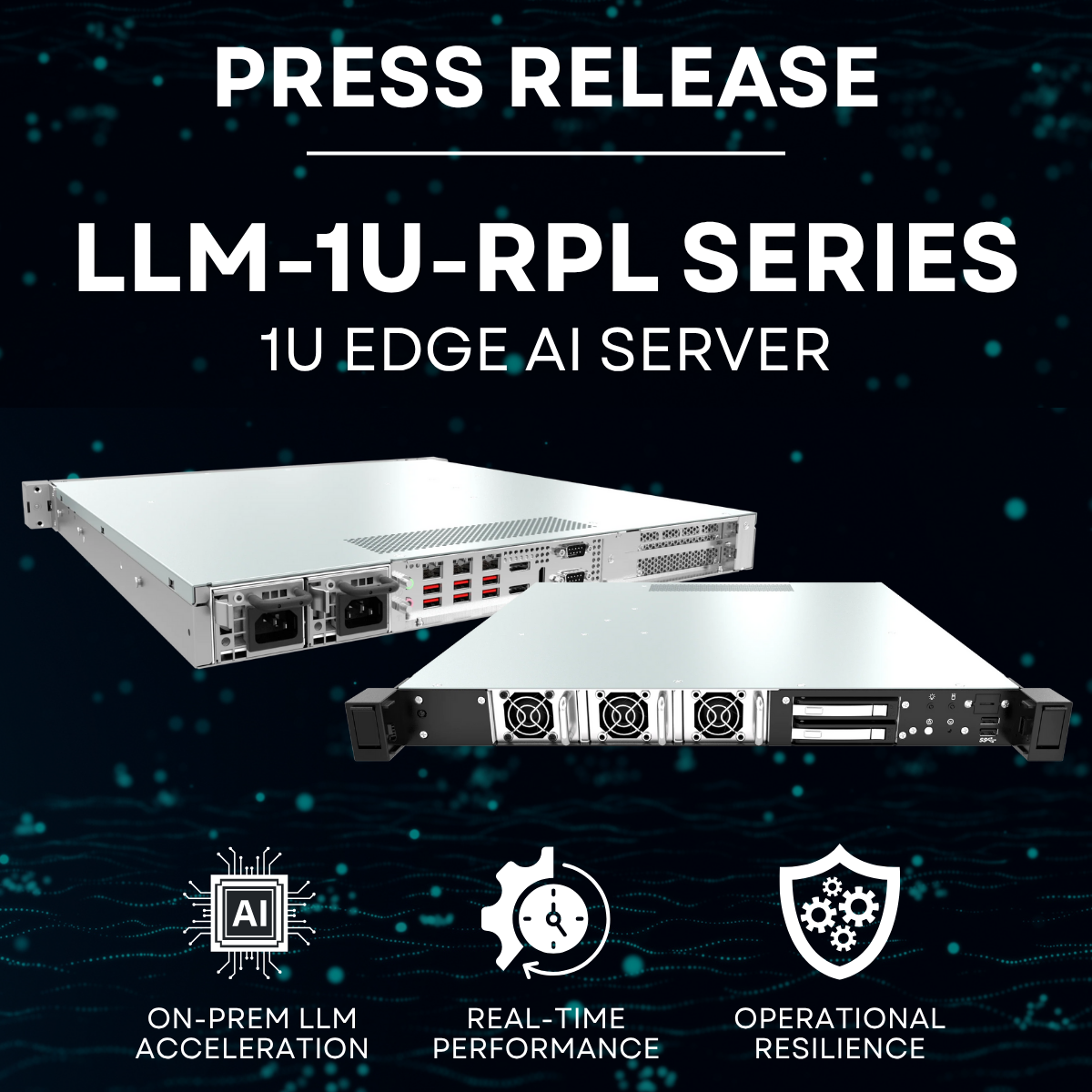 Premio Expands Portfolio with LLM-1U-RPL Edge Server Series for On-Prem LLM Inferencing