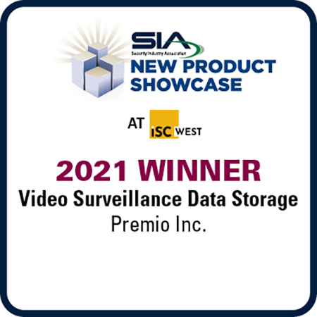 Premio Inc Recognized in the 2021 SIA New Product Showcase at ISC West