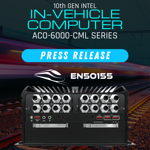 Premio Inc.’s ACO Series In-Vehicle Fanless Computers Now Supports Intel® 10th Generation Embedded Processors with EN50155 Railway Certification