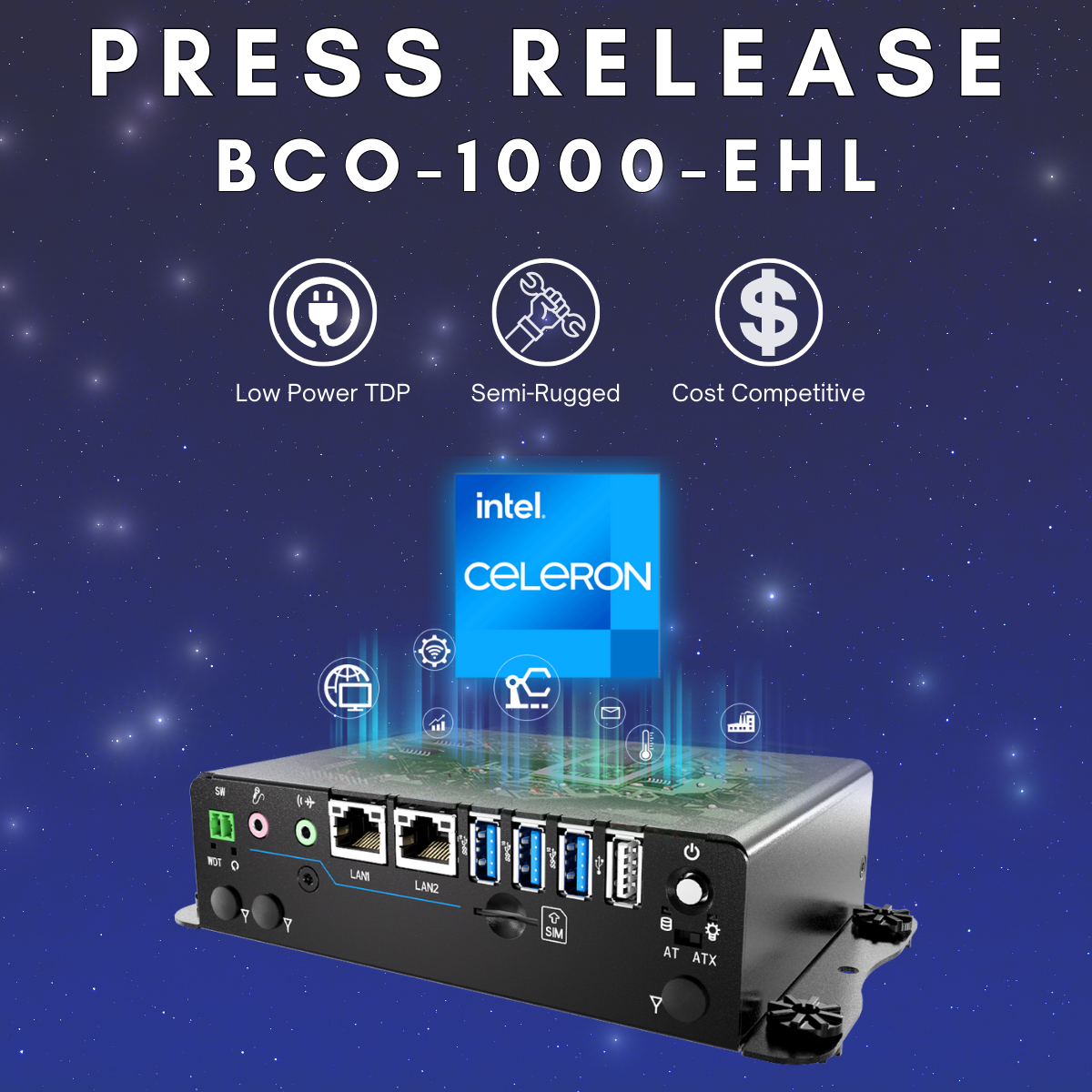 Premio Releases Ultra Compact, Semi-Rugged Intel® 11th Gen (Elkhart Lake) Fanless Mini Industrial PC