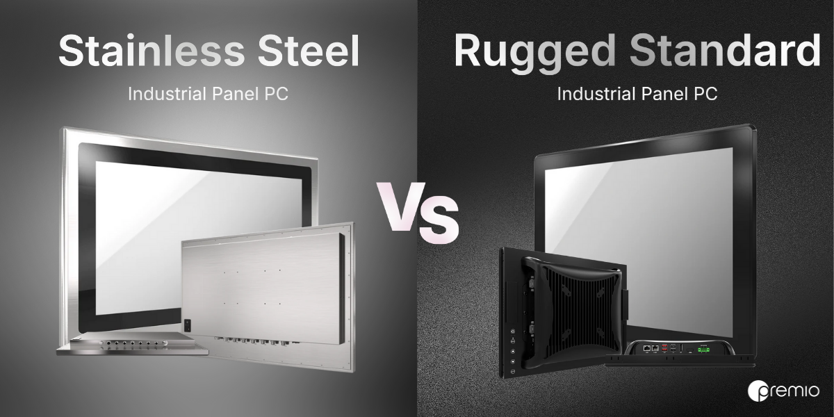 Stainless Steel vs Rugged Standard Industrial Panel PCs