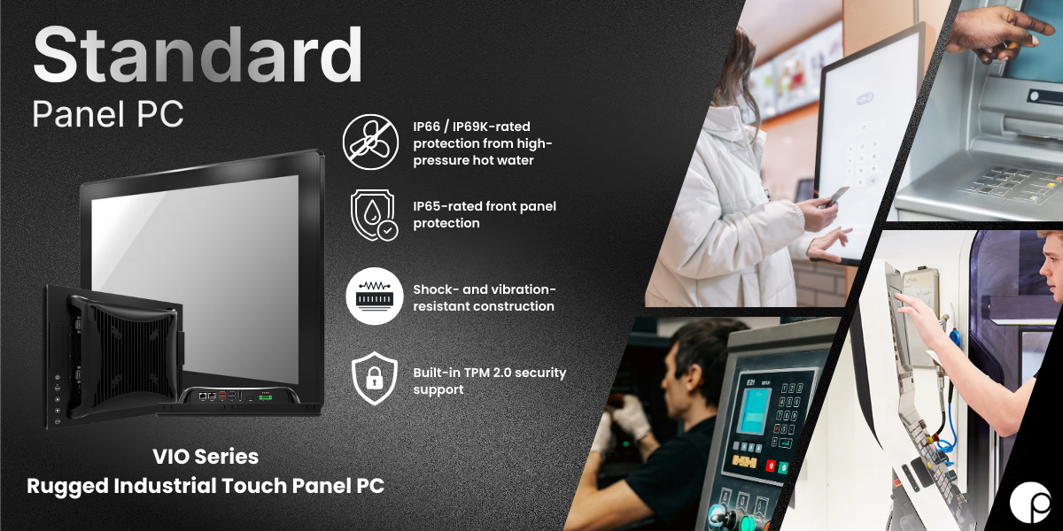 Standard Industrial Panel PCs for Factory HMI