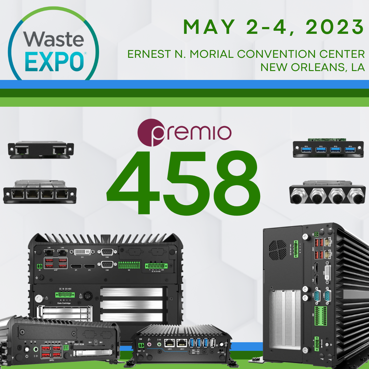 Meet Premio at Waste Expo 2023! Booth 458