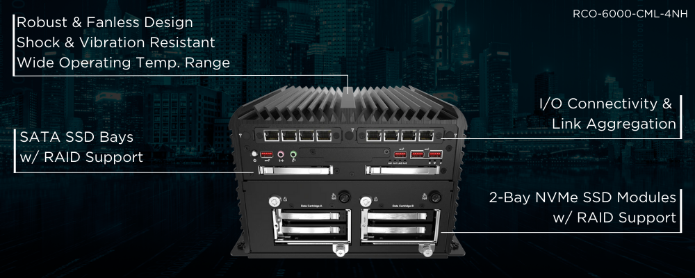 Premio Rugged NAS System RCO-6000-CML-4NH Feature Diagram