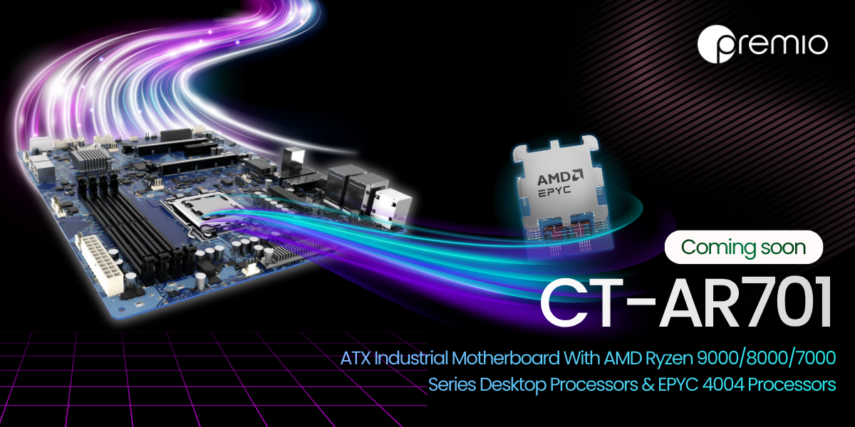 Premio ATX Industrial Motherboard with AM5 Socket Type
