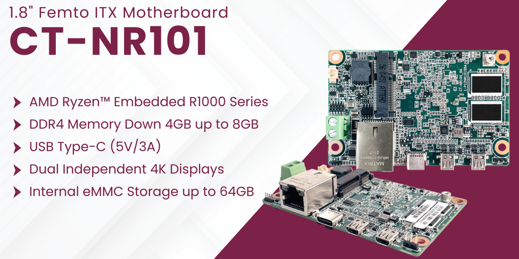 1.8" Femto ITX Motherboard CT-NR101