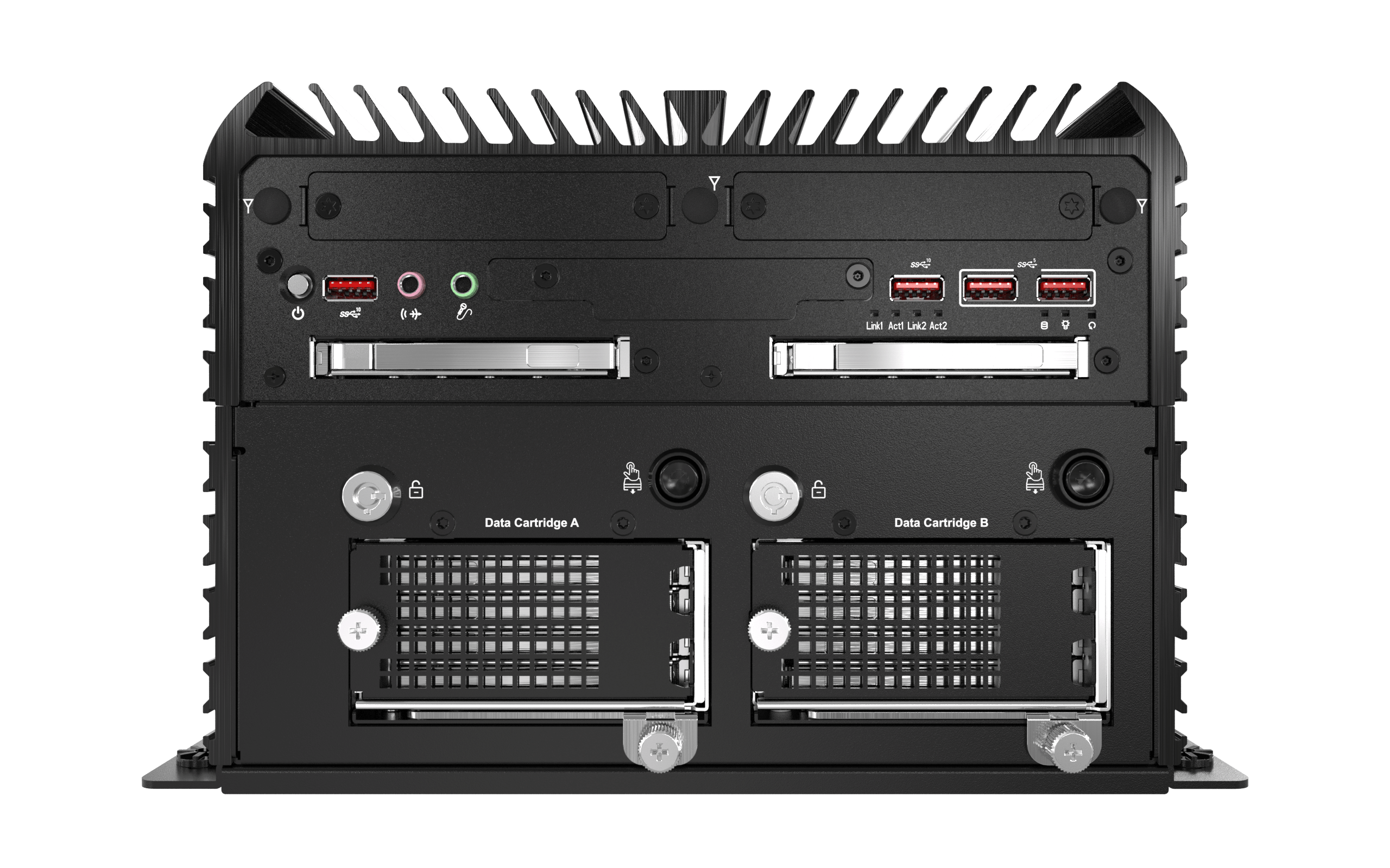 RCO-6000-CML-8NS AI Edge Inference Computer w/ LGA 1200 for Intel 10th Gen CPU & W480E PCH, Flash Storage 8x U.2 NVMe Bay, 1x PCIe x4 (1-lane) Expansion