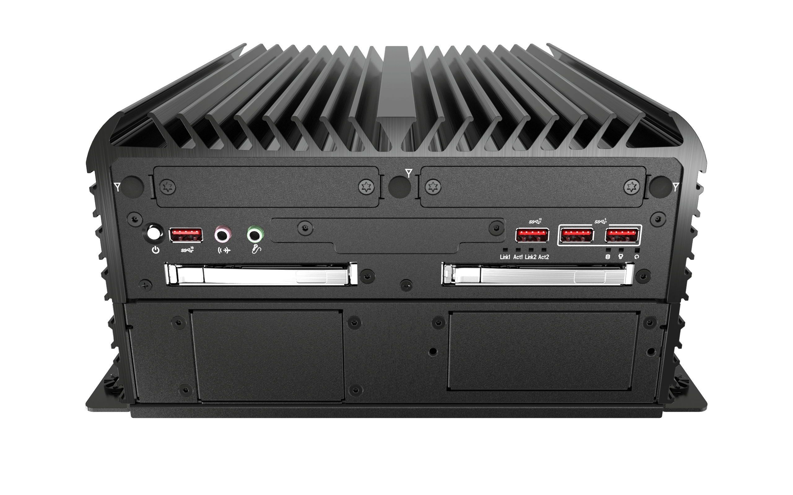 RCO-6000-CML-2 Industrial Computer w/ LGA 1200 for Intel 10th Gen CPU & W480E PCH, 2x PCIe/PCI Expansion