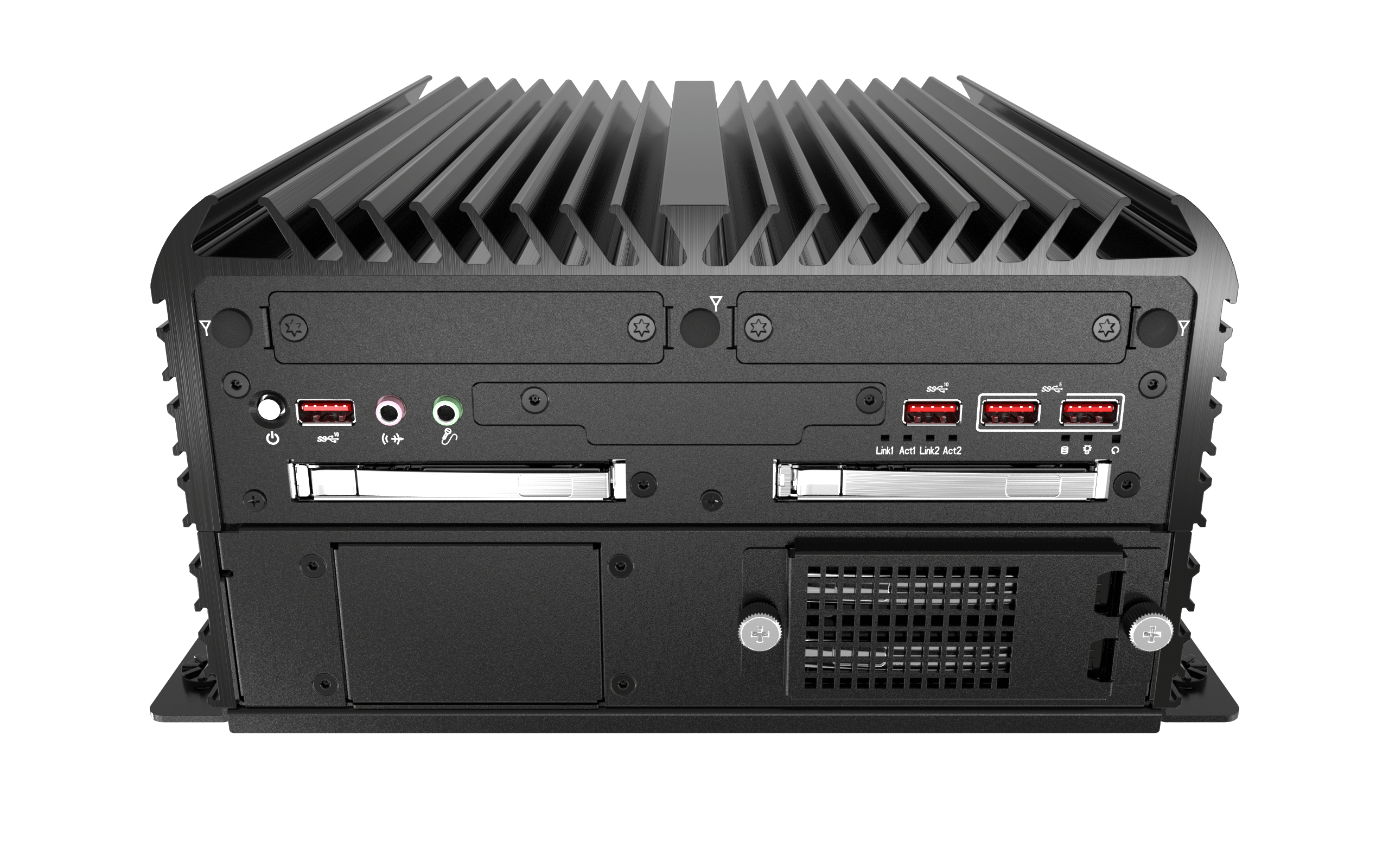 RCO-6000-CML-2-2B15M AI Edge Inference Computer W/ LGA 1200 for Intel 10th Gen CPU & W480E PCH, 2x LAN, 2x 15mm HDD, 1x PCIe x16, 1x PCI