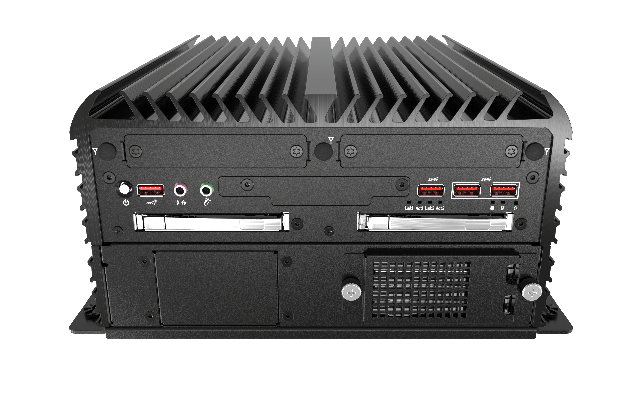 RCO-6000-CML-2-4B7M AI Edge Inference Computer W/ LGA 1200 for Intel 10th Gen CPU & W480E PCH, 2x LAN, 4x 7mm HDD, 1x PCIe x16, 1x PCI