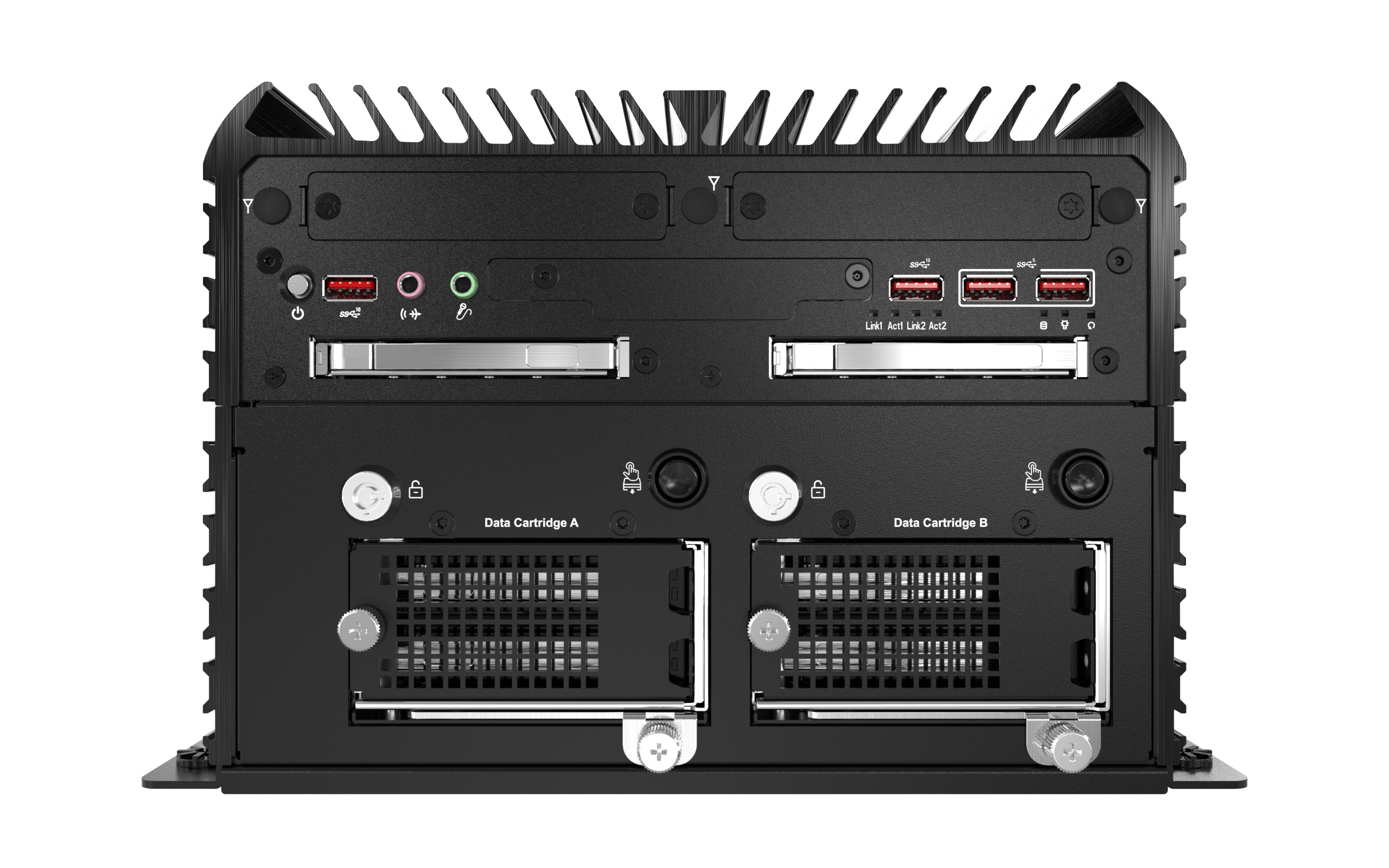 RCO-6000-CML-4NH AI Edge Inference Computer w/ LGA 1200 for Intel 10th Gen CPU & W480E PCH, 4x U.2 15mm NVMe, Hardware RAID