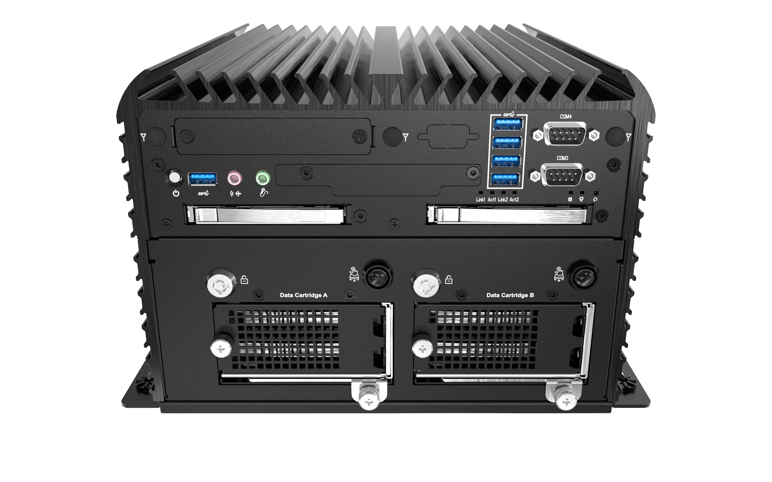 RCO-6000-CFL-4NS AI Edge Inference Computer with LGA 1151 for 9th Gen Intel® CPU & Q370 PCH, 4x U.2 15mm NVMe, Software RAID