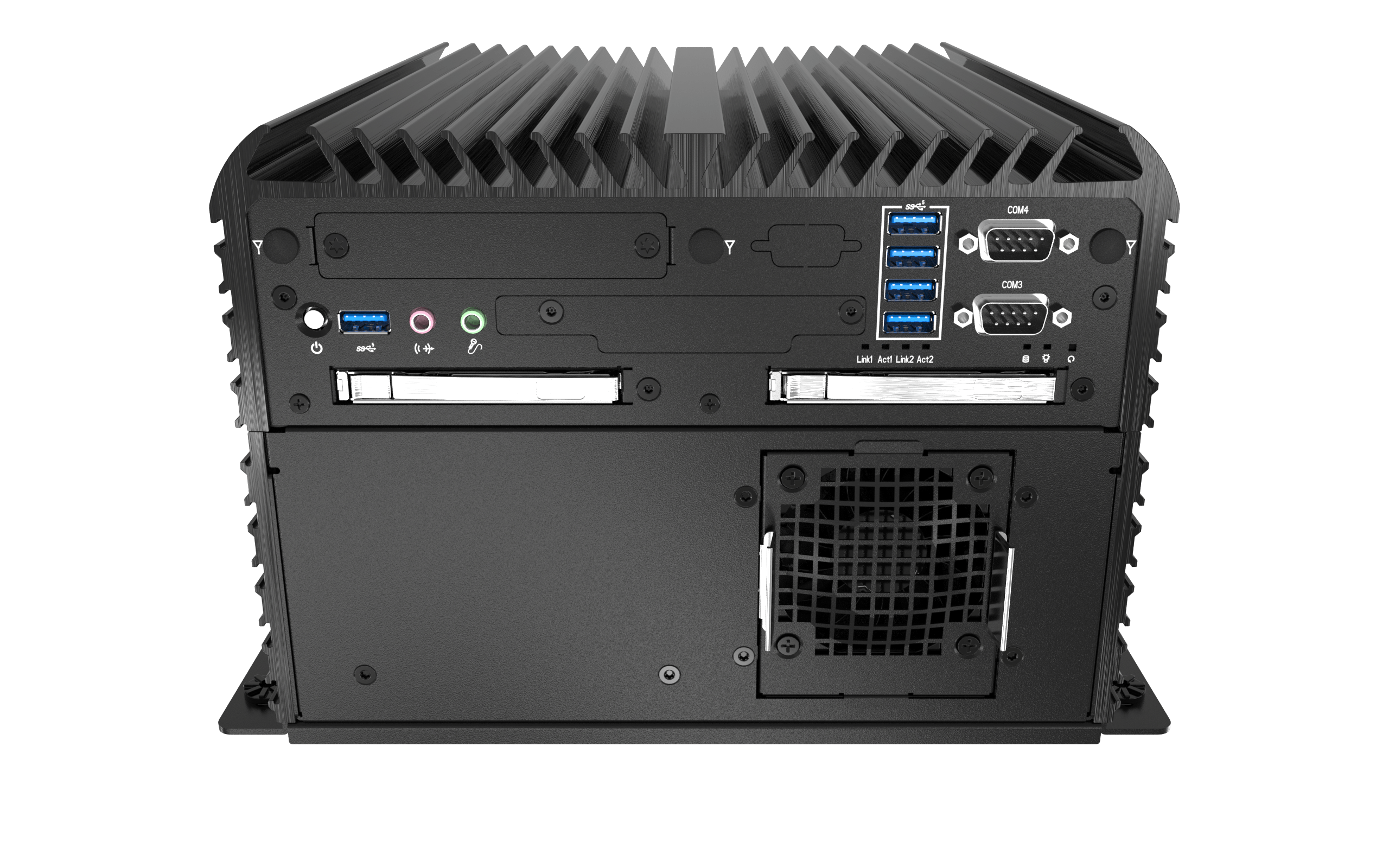 RCO-6000-CFL-2N2060S AI Edge Inference Computer With LGA 1151 For Intel 9th Gen CPU & Q370 PCH, 2 Bay U.2 15mm, RTX 2060S Integrated