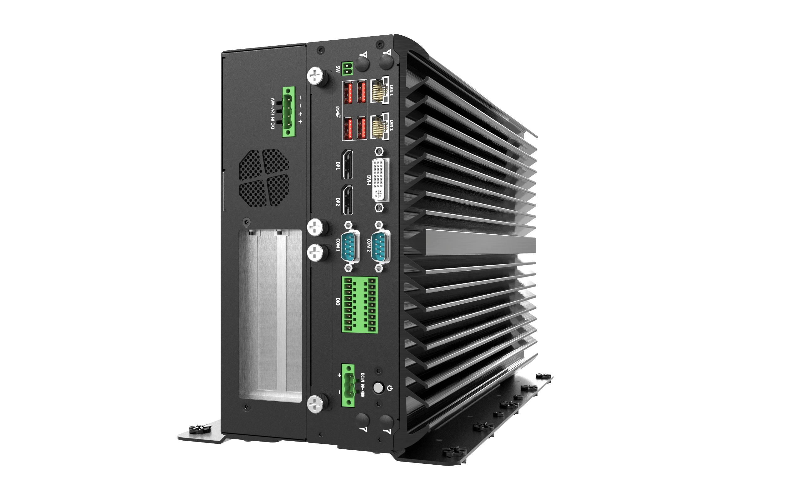 VCO-6000-CFL-2-2PWR Machine Vision Computer with 9th Gen Intel® Core™ CFL-R S Processor, 2x Expansion, Dual Power Input